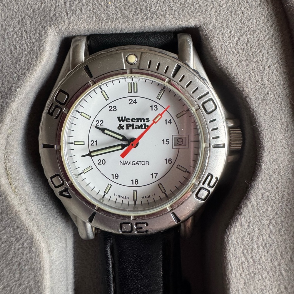 Weems & Plath Navigator Watch 42mm Swiss Quartz